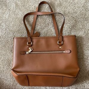 Vintage Brown Leather Coach Bag
